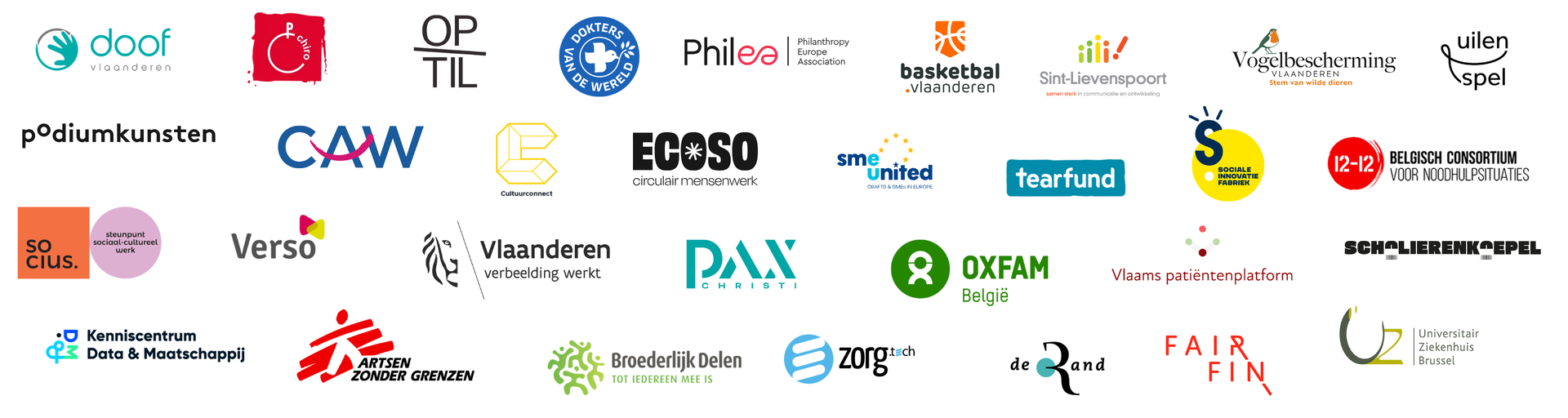 Logos and icons of happy customers of Enter Digital